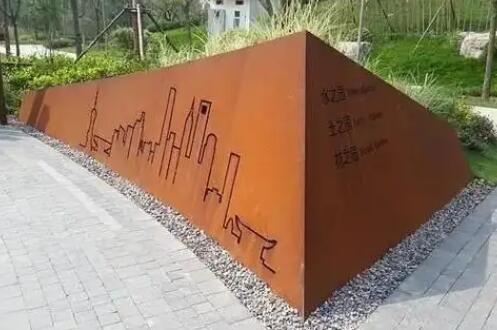 桥东耐候钢挡土墙